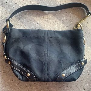Classic Black Coach Mini Purse